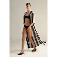TOUCHE BALNEAIRE - Cover up largo en tejido de algodón 0A47061