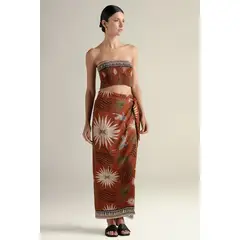 TOUCHE BALNEAIRE - Falda pareo en tela estampada 0F45061