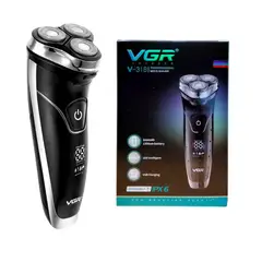 AMERICAN GENERICS - Maquina Afeitadora 3en1 Profesional VGR IPX6 Recargable con Pantalla Digital