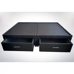 PLUMA HOME - BASECAMA con 2 CAJONES - Estilo Romano - semidoble