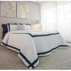 AMARE HOME - Duvet Cover Capri Blue para cama Doble -