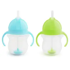 MUNCHKIN - Set x2 Vaso Pitillo Antiderrame 7 Oz Para Bebe