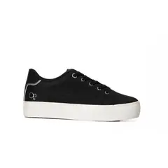 OCEAN PACIFIC - Tenis para Mujer OP Serafina Vulcanizados Negro con Blanco