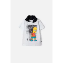 DISNEY - Camiseta de los Simpson manga corta nero y blanco para niño