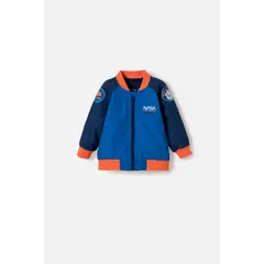 NASA - Chaqueta de la con cierre azul y naranja para bebé niño