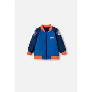 NASA - Chaqueta de la con cierre azul y naranja para bebé niño