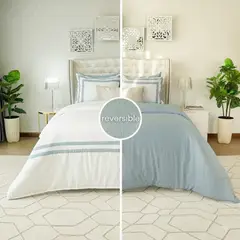 AMARE HOME - Duvet Cover Sinfonia Aqua para cama ExtraKing -