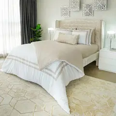 AMARE HOME - Duvet Cover Sinfonia Latte para cama Queen -