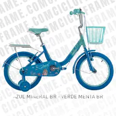 GW - BICICLETA INFANTIL NIÑA 16P SIREN AZUL MINERAL