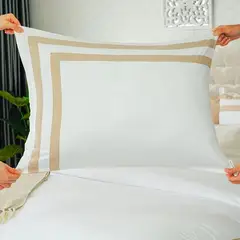 AMARE HOME - Duvet Cover Sinfonia Caramelo para cama Semidoble -
