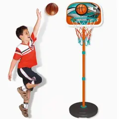 ZHOPI CO - Juego Baloncesto Niños Con Pelota Y Pie De Metal Altura Regulable