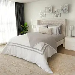 AMARE HOME - Duvet Cover Sinfonia Silver para cama Doble -