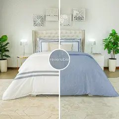 AMARE HOME - Duvet Cover Sinfonia Blue para cama Semidoble -
