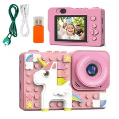 GENERICO - Cámara De Niños Digital Hd Figuras Armable 48px 1080p Lego