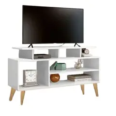 GENERICO - Mesa Tv Color Blanco, Centro De Entretenimiento, 130 Cm