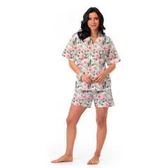 CLONHADAS - Pijama completa con pantalón corto Mujer Manga corta CAMILA