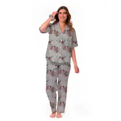 CLONHADAS - Pijama completa con pantalón Mujer Manga Corta SUSY