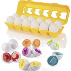 GENERICO - Huevos Didacticos Montessori Formas Geometricas Bebes