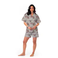CLONHADAS - Pijama completa con pantalón corto Mujer Manga corta CAMILA