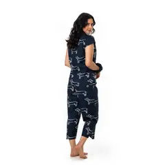CLONHADAS - Pijama completa con pantalón capri Mujer Manga Sisa LINA