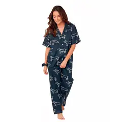 CLONHADAS - Pijama completa con pantalón Mujer Manga Corta SUSY