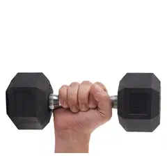 WONDER SPORT - PESAS MANCUERNAS DE 5 KG HEXAGONALES PROFESIONALES EN GOMA