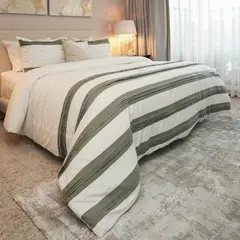 AMARE HOME - Duvet Cover Armonia Salvia para cama Semidoble -