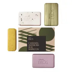 NATURA - Jabones en barra puro vegetal ekos - 4 x 100 g c/u