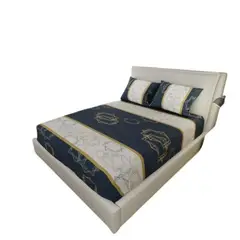 ELEGANT - Juego de Cama Doble - Sábana Ajustable + Fundas - Decoración Moderna