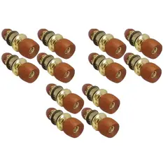 GENERICO - Cerradura Chapa Pomo Madera Claro X 12und Para Puerta Alcoba