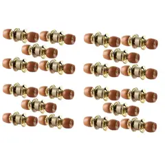 GENERICO - Cerradura Chapa Pomo Madera Claro X30und Para Puertas Alcoba