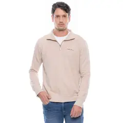 COLOR BLUE - Buzo Cerrado Con Cierre En El Cuello