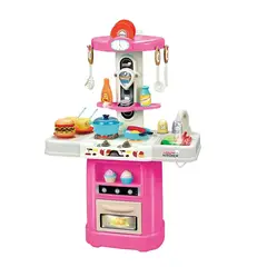 GENERICO - Cocina de juguete con luces sonido vapor y accesorios