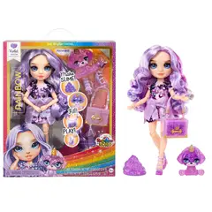 RAINBOW HIGH - Muñeca Violet slime con accesorios
