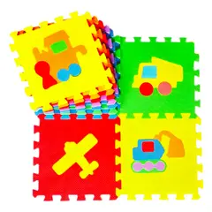 STALION - Tapete Alfombra Foammy Para Bebe x10 Piezas Transportes