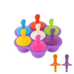 GENERICO - Molde De Paletas Helados Silicona Para Bebe Morado