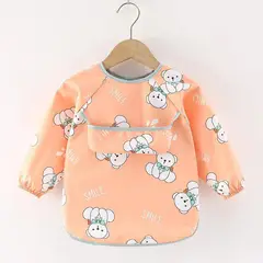 GENERICO - Delantal antifluido con bolsillo y doble amarre en espalda