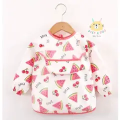 GENERICO - Delantal antifluido con bolsillo y doble amarre en espalda