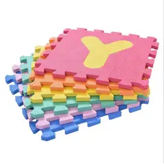 GENERICO - Tapete Rompecabezas x 9 fichas Foamy Para Niños Letras