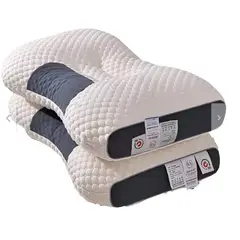 GENERICO - 2 Almohadas Cervical Aloe Vera Ergonomica Antialérgica