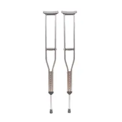 KONFORT PLUS - Muletas Ortopédicas En Aluminio Par Talla M Color Gris