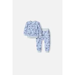 DISNEY - Conjunto de Stitch pantalón largo azul cielo para bebé niña