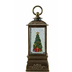 ZHOPI CO - Farol Navideño Diseño Arbol De Navidad Luz y Sonido