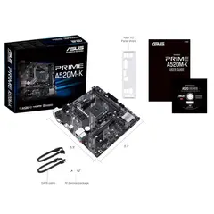 ASUS - PRIME A520M-K Placa Base AMD Ryzen
