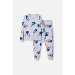 SONIC - Conjunto de con pantalón gris para niño