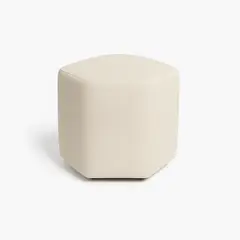 PUFF BOGOTA - Puff Hexagonal Blanco 40 x 40 x 42