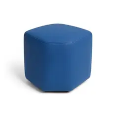 PUFF BOGOTA - Puff Hexagonal Azul Rey 40 x 40 x 42
