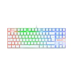 REDRAGON - TECLADO MECÁNICO KUMARA BLANCO K552 RAINBOW SWITCHE ROJO