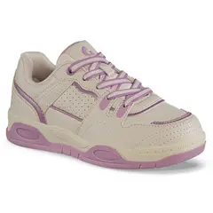 LOS GOMOSOS - Tenis Urbanos Samien Beige-Rosa para Niña