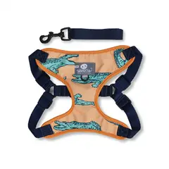 WAWAW - Pechera XS naranja cocodrilos menta